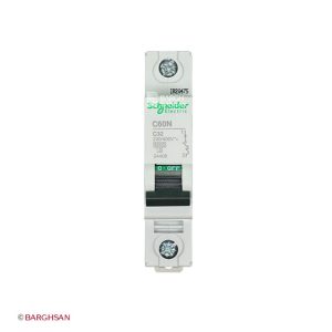 فیوز مینیاتوری تک پل 32 آمپر کلاس c اشنایدر سری multi9 زاویه رو به رو