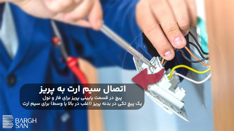 اتصال سیم ارت به پریز