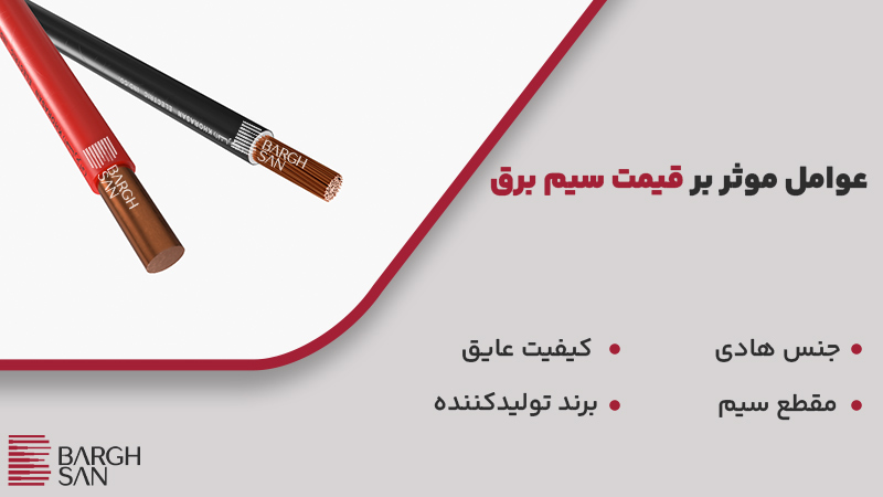 عوامل موثر بر قیمت سیم برق