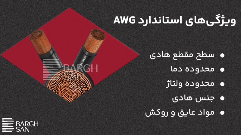 ویژگیهای استاندارد AWG