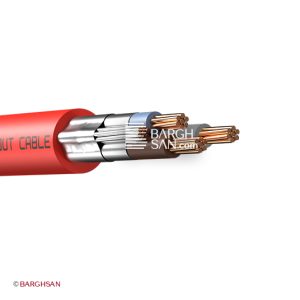 کابل مقاوم در برابر آتش نیمه افشان 3 در 2.5 به علاوه 2.5 یاقوت