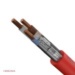 کابل مقاوم در برابر آتش نیمه افشان 3 در 2.5 به علاوه 2.5 یاقوت زاویه سه بعدی