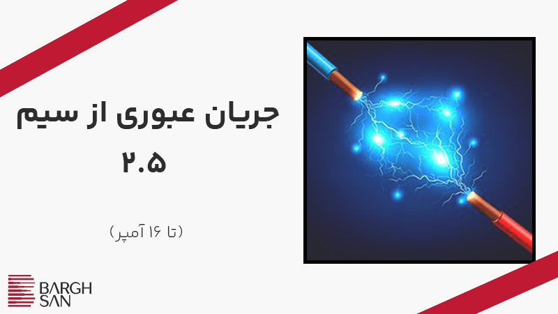 جریان عبوری از سیم 2.5