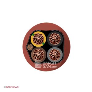 کابل 4 در 1.5 +0.5 فویل و درین وایر یاقوت زاویه رو به رو