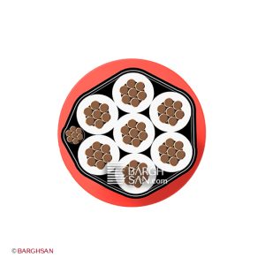 کابل یاقوت ضد حریق 7 در 0.5+2.5 نیمه افشان زاویه رو به رو