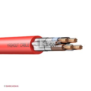 کابل مقاوم در برابر آتش نیمه افشان 4 در 4 به علاوه 4 یاقوت