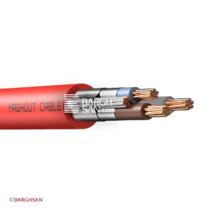 کابل مقاوم در برابر آتش نیمه افشان 3 در 4 به علاوه 4 یاقوت