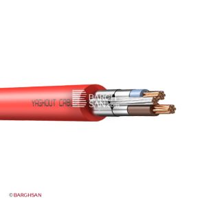 کابل مقاوم در برابر آتش نیمه افشان 2 در 4 به علاوه 4 یاقوت