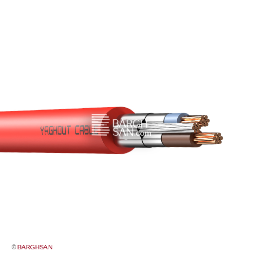 کابل مقاوم در برابر آتش نیمه افشان 2 در 4 به علاوه 4 یاقوت کابل مقاوم در برابر آتش نیمه افشان 2 در 4 به علاوه 4 یاقوت