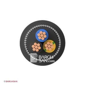 کابل زره دار 3 در 6 خراسان افشارنژآد زاویه رو به رو