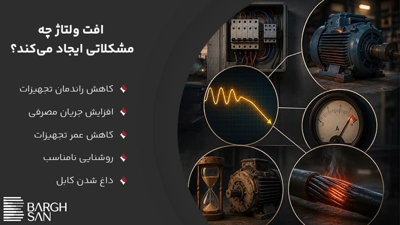 افت ولتاژ چه مشکلاتی ایجاد میکند؟